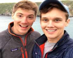 Hunter is openly gay and is engaged to a man, Fielder Jewett.